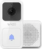 WYZE Video Doorbell with Chime (Horizontal Wedge Included), 1080p HD Video, 3:4 Aspect Ratio: 3:4 Head-to-Toe View, 2-Way Audio, Night Vision, Hardwired, Compatible with Alexa & Google Assistant