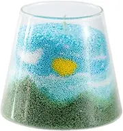 Handicraft Series Send Wax Candle with Wick Kit Set, Home Decor Candle DIY, Art Sand Painting Candle Making, Candle for Gift Making and Handcraft Scented Wax Candles Supplies (The Blue Sky)