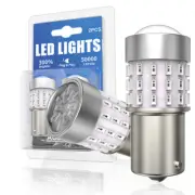 For Honda Civic Coupe 16-20 Red LED 1156 Anti Flashing Brake Tail Light Bulbs (for: Honda Civic)