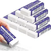 10 Pcs Erasers - Pencil Erasers Multipack Rubbers Erasers for Kids, Adults Use in Schools Offices Sketches Paintings Fine Arts, Classic Latex Free Plastic Rubber Soft 2B Eraser