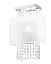 Livex Bella Vista 1 Lt Brushed Nickel ADA Wall Sconce