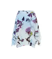 [Stella McCartney] Stella McCartney Floral silk miniskirt AU 6 multicoloured