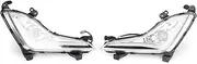 Fog Light Cover Lamp Frame 2Pcs Car Fog Lamp Turn Signals Indicator Lights For Elantra 2014 2015 LED Daytime Running Light With Wire