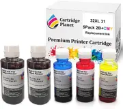 5 Pack (2BK,1C,1M,1Y) Compatible Ink for HP 32XL 31 for HP Smart Tank 450 455 551 555 571 655