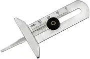 Tyre Tread Depth Gauge, Portable Tyre Thread Depth Measuring Tool Stainless Steel Tread Depth Caliper for Cars Trucks Motos (0-30mm)