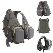 V-SBS Adjustable Fishing Backpack Fishing Vest Outdoor Sports One Size For All