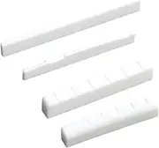 MUELODSIC 4Pcs String Guitar Bridge Nut Durable Ox Bone String Saddles for Enhanced Tone Sustain Replacement Accessories for Acoustic Classical Guitars