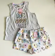 NWT Peter Alexander Large Koala Avocado Shorts And Shirt Set RRP$99.90