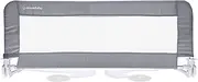 Dreambaby Prague Toddler Bed Rails Guard - Foldable & Portable Bed Safety Barrier - Suitable for Flat & Slat bed bases Up to King Size Mattress - Measures 110cm Wide x 45.5cm Tall - Grey - Model G7760