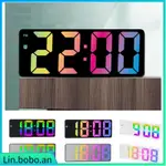 LED DIGITAL CLOCK BEDSIDE ALARM CLOCK LARGE NUMBER DISPLAY C