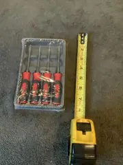 Snap On 4pc Soft Grip Mini Tip Torx Screwdriver Set, Red, Sgtx40br