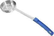 OKUMEYR Kitchen Sauce Serving Ladle Stainless Steel Portion Control Spoon Slotted Soup Spoon Oz Blue Handle Pc