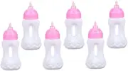 Abaodam 6pcs Doll Bottles Miniature Feeding Tool for Dollhouse Accessories Shower Decor Simulation Bottle for Creative Play and Home Decoration