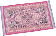 Generic 1:6 Scale 1:12 Scale Woven Carpet Miniature Floor Rug Dollhouse Flooring for Bedroom Home Decoration, Rose