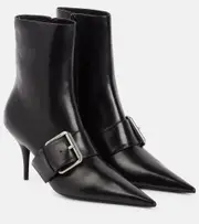 [Balenciaga] Balenciaga Knife 80 leather ankle boots AU 9 black