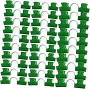 30pcs Greenhouse Tarp Clips Sturdy Plastic Film Clips Double Head for Garden Netting Hoop
