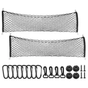 2pcs Car Rear Cargo Net 55" x 15.8" Adjustable Trunk Cargo Storage Net