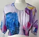 Desigual by Lacroix Christian Lacroix Crop Top Open Back New w Tags Size Large