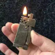 Retro Kerosene Flint Side Pressure Ignition Cigarette Lighter Gasoline Ditch
