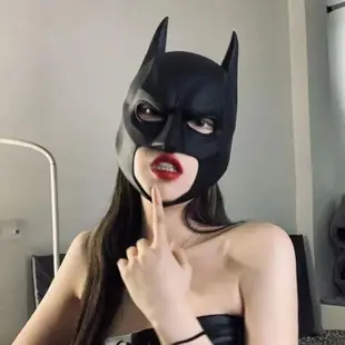 蝙蝠俠面具頭套面罩batman帥氣成人直播道具兒童萬聖節cosplayOU24407