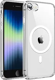 Redpepper case Magnetic for iPhone SE case 2022/2020 / iPhone 7/ iPhone 8 case[Compatible with Magsafe][Tempered Screen Protector][Non-Yellowing] Slim Shockproof case Cover 4.7 Inch-Clear
