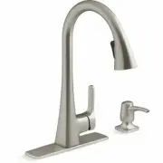 Kohler Maxton Pull-Down Kitchen Faucet - Vibrant Stainless Steel-NEW