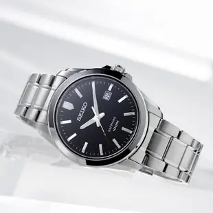【金台鐘錶】SEIKO 精工 男錶 石英錶 不鏽鋼錶帶 (藍寶石水晶玻璃) 黑色錶盤 SGEH49P1 SGEH49