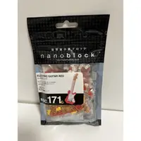 在飛比找蝦皮購物優惠-kawada日本正版河田積木nanoblock電吉他紅色 白