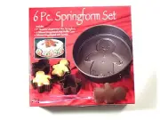 Springform Set Gingerbread Design 6 Pieces