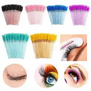50pcs Eyelash Brush Mascara Wands Spoolies for Eye Lashes Extension Eyebrow Ḵ