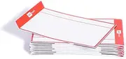 Magnetic Notes or Magnetic Sticky Notes - Set of 16 Cards - Reusable, Washable, Magnetic, Stackable, 12, and Durable (Red)