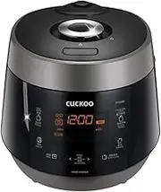 CUCKOO 10-Cup Pressure Rice Cooker & Warmer, 12 Menu Options, Non-Stick Inner Pot (CRP-P1009S) Silver