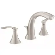 MOEN WS84551SRN DARCY BRUSHED NICKEL 2-HANDLE HIGH-ARC BATHROOM FAUCET