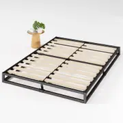 Zinus Double Joseph Bed Frame Metal Bed Platform Base - 15cm High Black