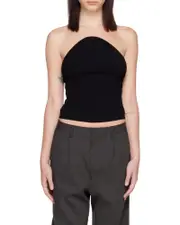 Khaite Jericho Convex Neckline Top XL,XS,L Black