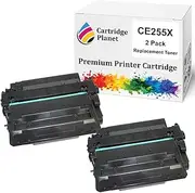 Cartridge Planet 2 Pack Compatible Toner Cartridge for HP 55X CE255X (12,500 Pages) for HP Laserjet Enterprise 500 M521dn M521dw M525c M525dn M525f Laserjet P3010 P3015 P3015d P3015dn P3015x