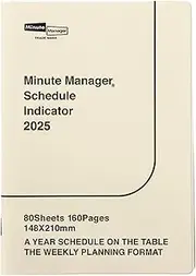 2025 High Tide Notebook, Starts December 2024, Minute Manager, Ivory (A5 Left Weekly) Weekly