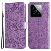 Stand Shockproof Pu Leather Smartphone Cover For Xiaomi 14, Wallet Design Case
