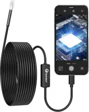 5.5Mm Endoscope for Iphone, Compatible with Ipad, 2.0 Megapixels HD USB C Boresc