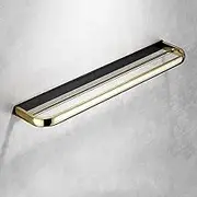 Towel Holder Towel Rack Bathroom Towel Rack Wall Mounted Towel Holder Light All Copper and Bath Towel Rack Bathroom Wall Hanging Rack Towel Bar/Double Rod/a Efficency LWX