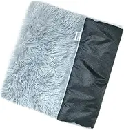 Dog Crate Mat Non Slip Pet Cushion for Small All Seasons, Light Gray