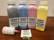 (200g/160g) 4 High Capacity Toner Refill for OKI C532dn, MC573dn + 4 Chips