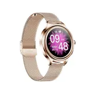 1.09 Inch Hd Colour Screen Bluetooth 5.0 Ip68 Waterproof Smart Watch Sleep & Heart Rate Monitor Blood Oxygen Tracking Steel Strap