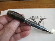 Visconti Wall Street grey-black celluloid ballpoint