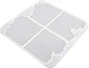 KALLORY 1pc Table Mold Nautical Decor Gummy Molds Faux Agate Coaster Turquoise Soap Mold Loaf Honeycomb Mold Soap Molds for Soap Making Beach Decor Coastal Decor Bowl Mold White