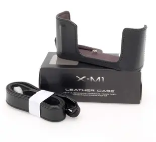 全新 富士 FUJIFILM BLC-XM1 相機包 皮套 皮質護套 底座 + 背帶  X-M1 X-A2 X-A1