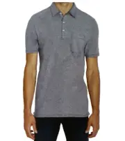 Buffalo David Bitton Men's Pocket Pique Cotton Polo Shirt(BLUE,X-LARGE) NWT