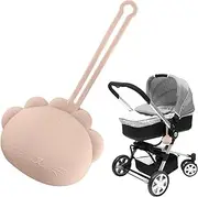 Lueear Pacifier Storage Bag | Pacifier Container Box for Toddler - Compact Nipple Organizer Pouch for Long Trips, Walks, Camping, Business Trips, Apricot, Refer to description, Unisex