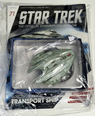 Star Trek Starships Collection #71 Goroth's Klingon transport & Eaglemoss Magazi