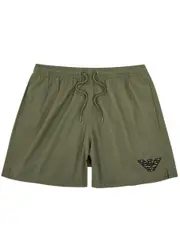 Emporio Armani Logo Shell Swim Shorts - Khaki 46 (W30 / S)